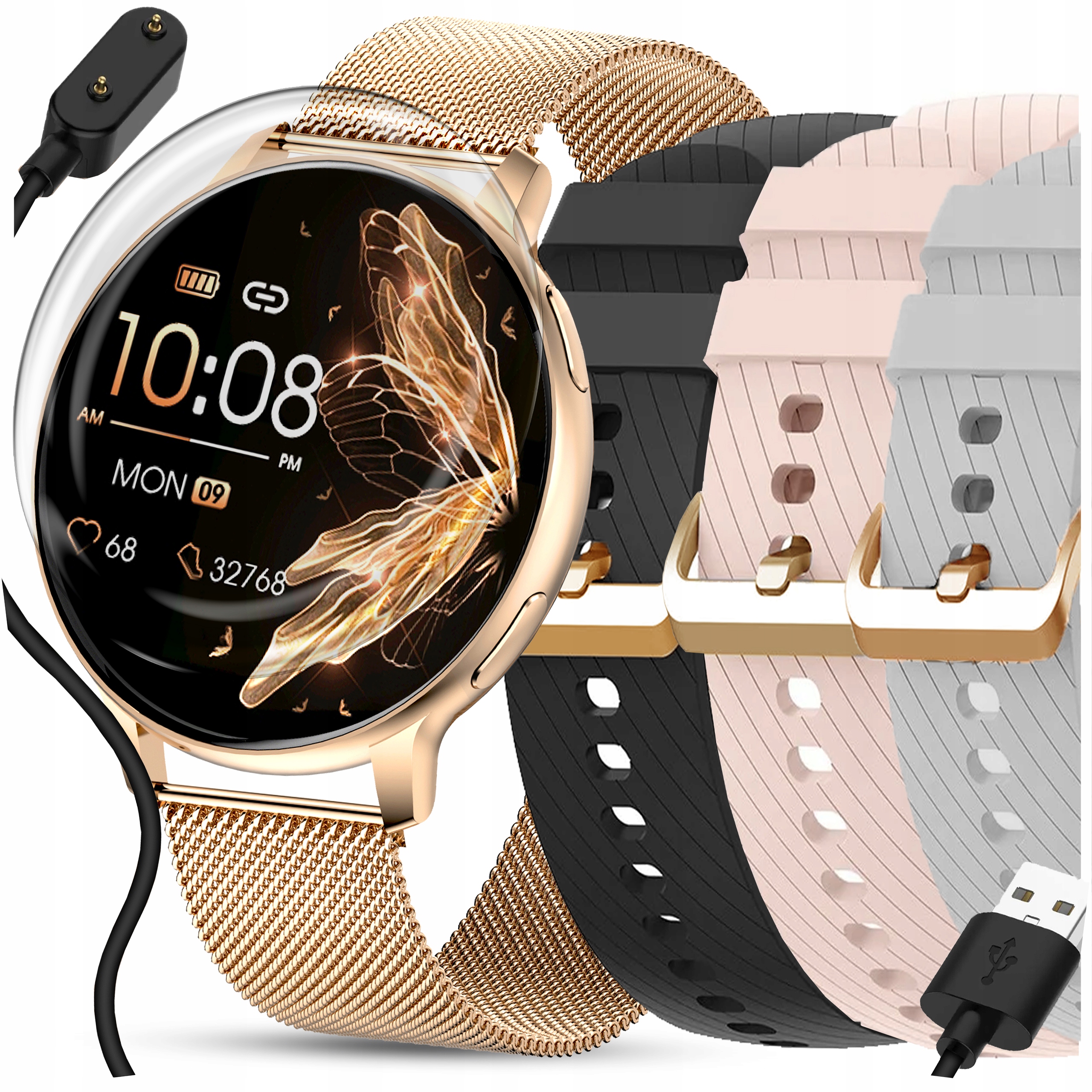 Inteligentné hodinky WonderWatch WonderFit sX5 zlaté + 5 ďalších produktov